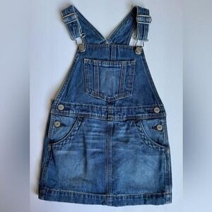 Vintage GAP Denim Wash Toddler Size 3 True Y2K Overalls Dress‎